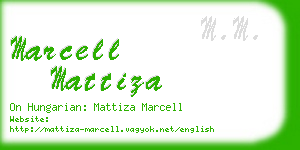 marcell mattiza business card